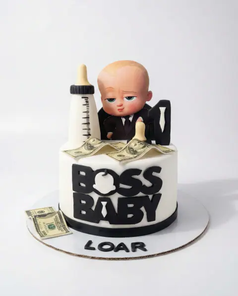 Boss Baby themed birthday cake, a custom cake by Cakes By Vjollca in Pristina, Kosovo